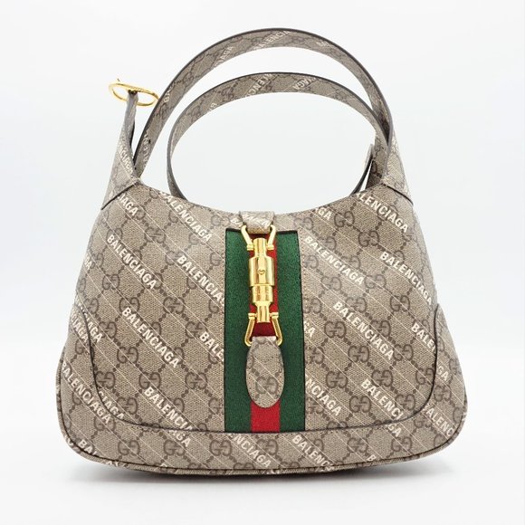 New in Box Gucci x Balenciaga The Hacker Project Small Jackie 1961 Hobo Bag - Picture 1 of 13